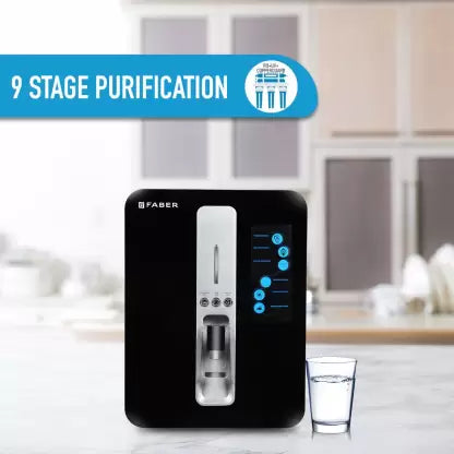 Faber FWP Neutron PRO (RO+UV+COPPER GUARD+PH ENHANCER+MINERAL FILTER) 10 L RO + UV Water Purifier  (Black) Faber FWP Neutron PRO (RO+UV+COPPER GUARD+PH ENHANCER+MINERAL FILTER) 10 L RO + UV Water Purifier  (Black)